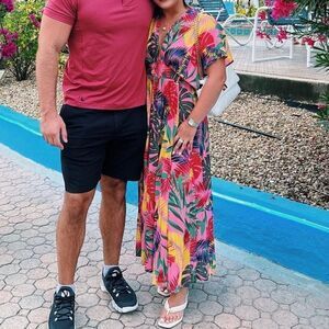 Tropical maxi dress